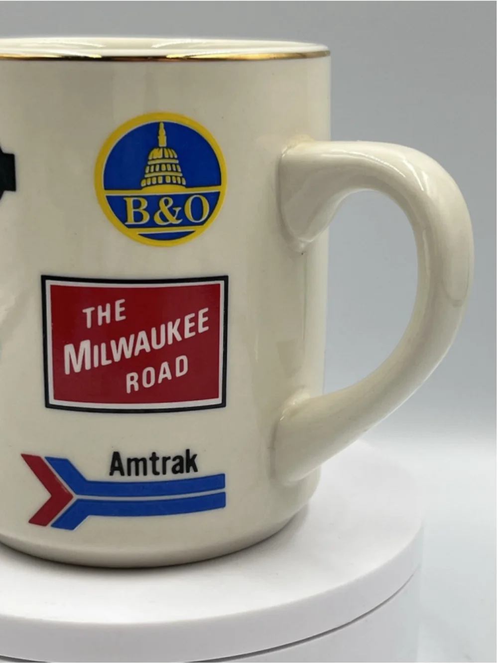 Railroad Train Logo Coffee Cup Mug With 15 Different Logos Union Pacific Amtrak